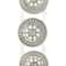 Rhodium with Clear Rhinestone Round Slider Beads, 23mm by Bead Landing&#x2122;